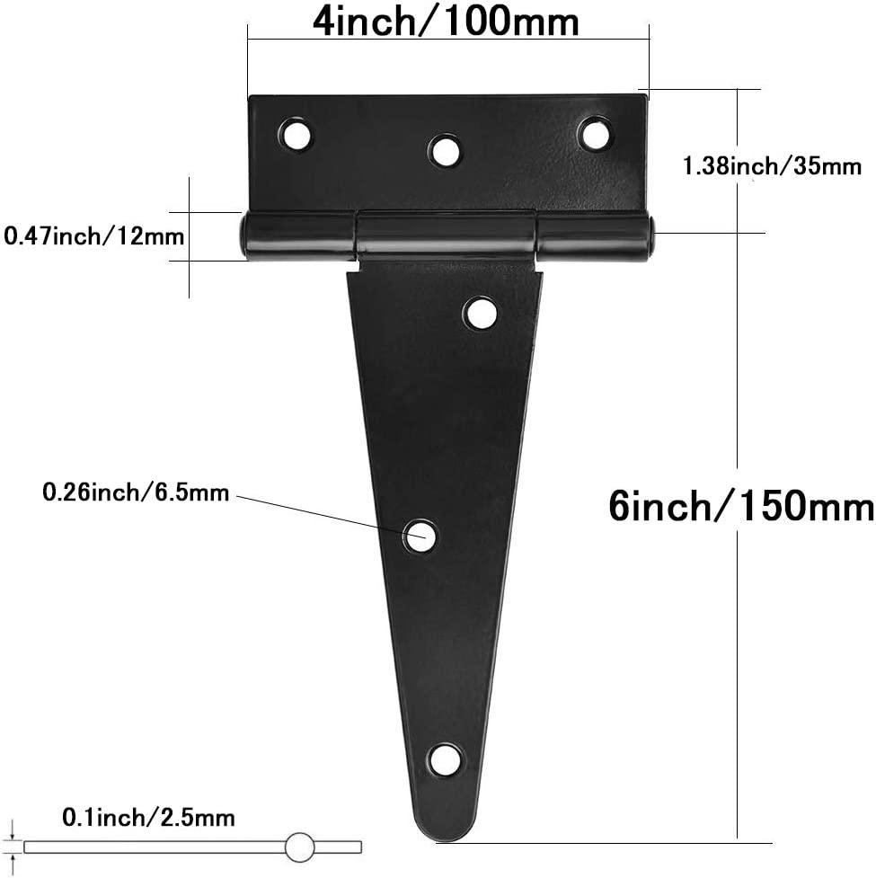 TamBee T Hinge Gate Hinges 6 Inch 2PCs - TamBee